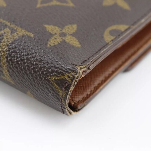 AUTHENTICITY GUARANTEED LOUIS VUITTON Porto Tresol Etui Papie Tri-fold wallet - Picture 5 of 10